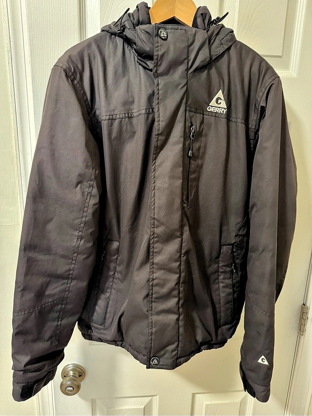 Gerry Men'Small Hooded Puffer Jacket Black Small good condition